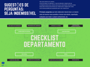 SYSTIMA EDUCACAO - SISTEMAS DE GESTÃO ERP - Checklist Departamento I